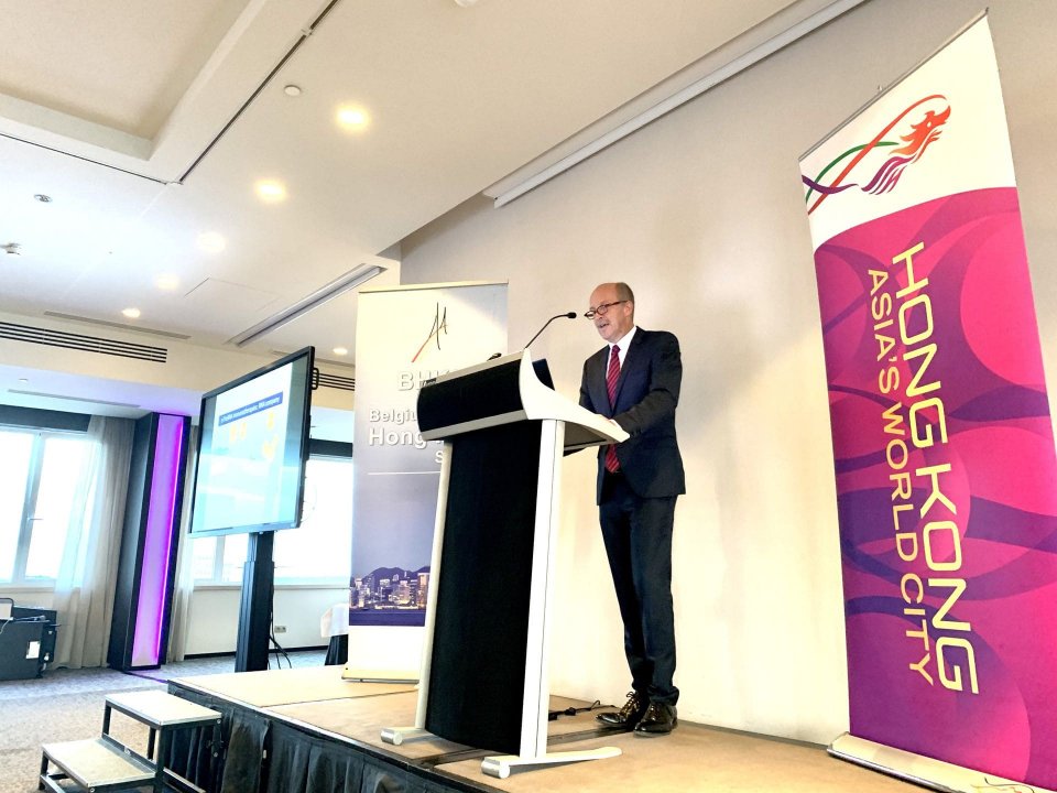 Mr Luc Lammens, Managing Director of Innofocus, shared his insight at the Brussels seminar on why Hong Kong has become the second largest listing venue for biotech pioneers.